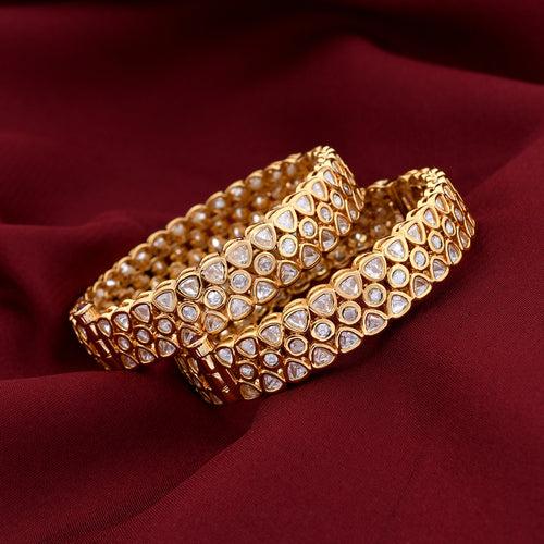 Uncut Kundan Polki Openable Bangle