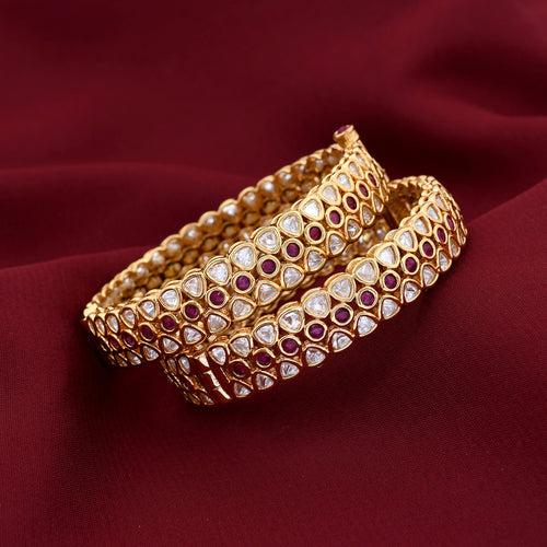 Uncut Kundan Polki Openable Bangle