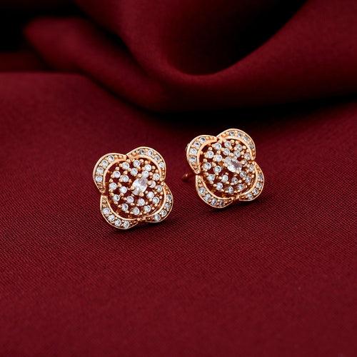 Classic Floral Diamond Studs