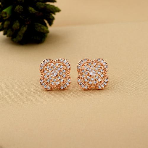 Classic Floral Diamond Studs