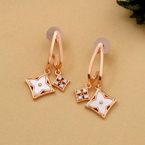 Dazzling MOP Diamond Earrings