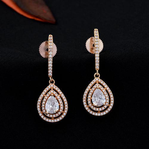 Pear Drop Diamond Earrings