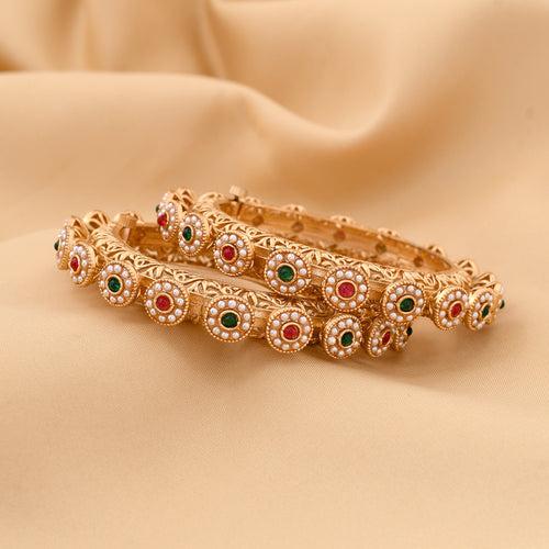 Rajwadi Look Openable Bangle Set