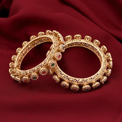 Rajwadi Look Openable Bangle Set