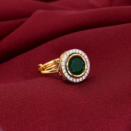 Kundan Polki Adjustable Ring