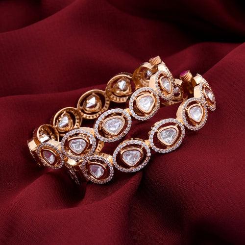 Openable Kundan Polki Bangles