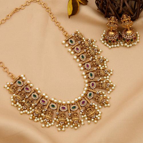 Designer Temple  Necklace Set