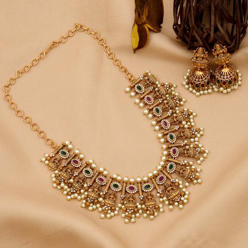 Designer Temple  Necklace Set