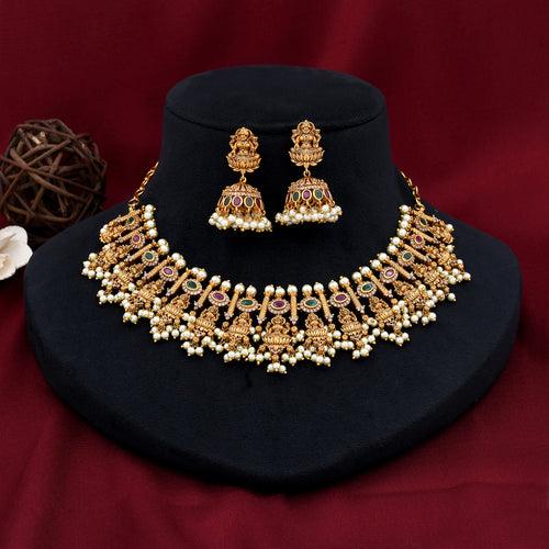 Designer Temple  Necklace Set