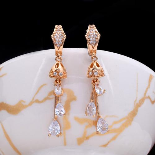 Bali Style Zircon Earrings