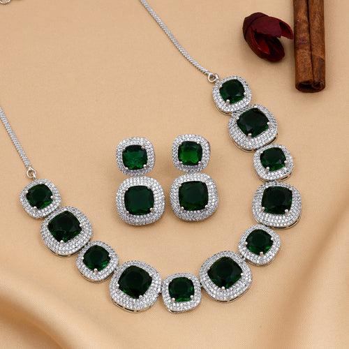 Emerald Stone Necklace Set