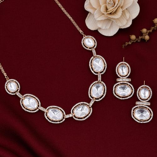 Kundan Polki Necklace Set