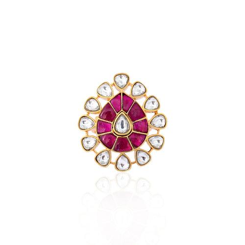 KUNDAN FINGER RING