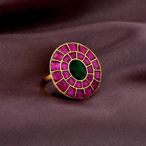 KUNDAN FINGER RING