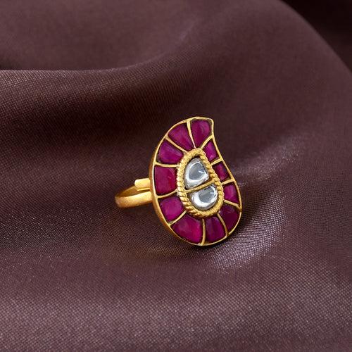 KUNDAN FINGER RING