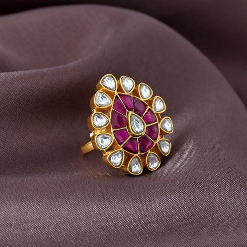 KUNDAN FINGER RING