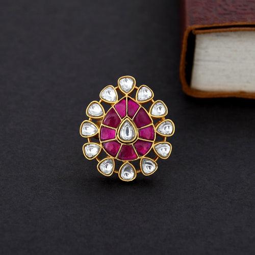 KUNDAN FINGER RING