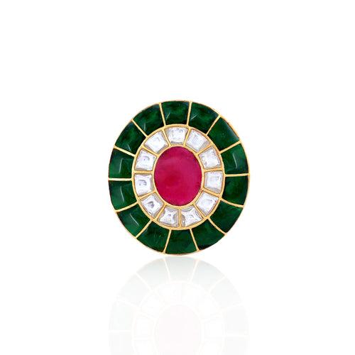 KUNDAN FINGER RING