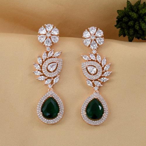 Drop Colored Diamond Earrings