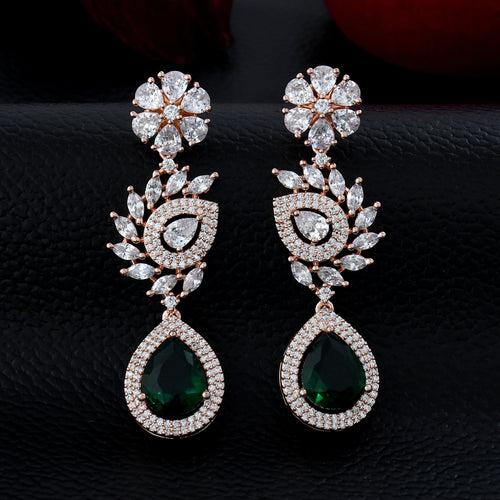 Drop Colored Diamond Earrings