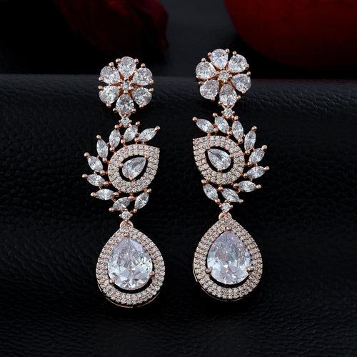 Drop Colored Diamond Earrings