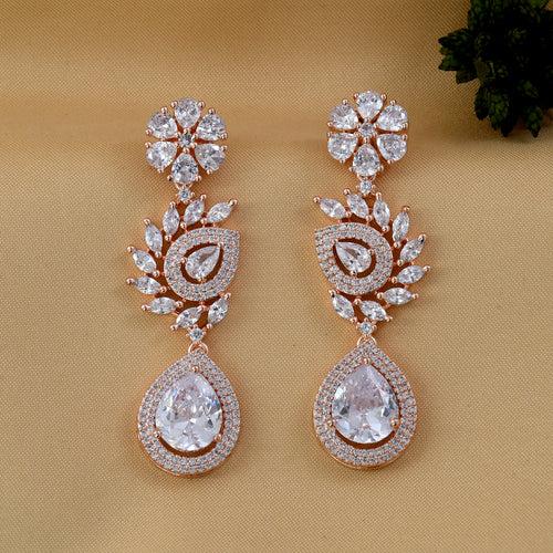 Drop Colored Diamond Earrings