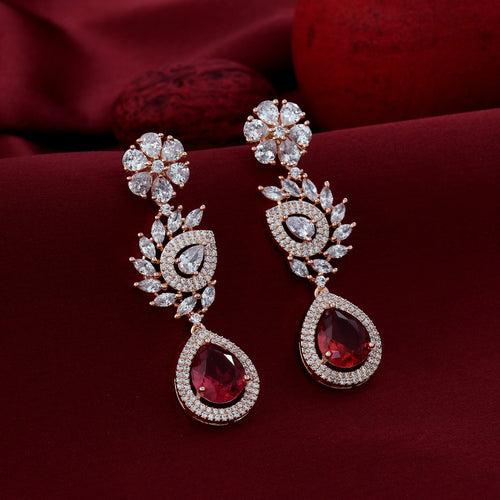 Drop Colored Diamond Earrings