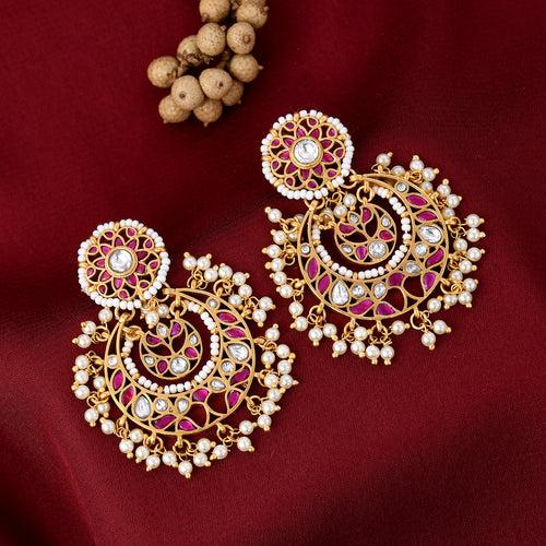 Traditional Design Kundan Earrings