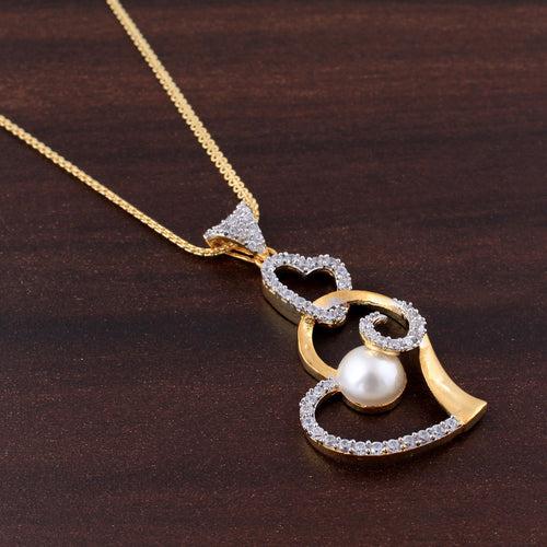 Heart Shape Zircon Pendant Set