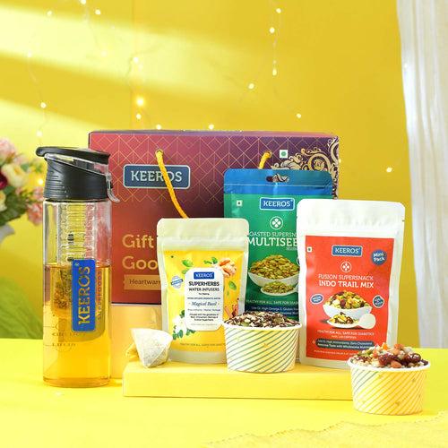 Keeros Healthy Diwali Gift Hamper| Perfect Diwali Gifts for Friends & Family in a Premium Box