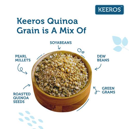 Keeros Lightly Spiced & Crunchy Quinoa Grain Roasted SuperSnack