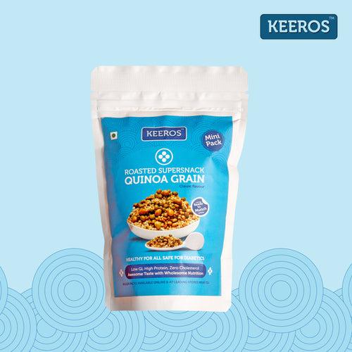 Keeros Lightly Spiced & Crunchy Quinoa Grain Roasted SuperSnack