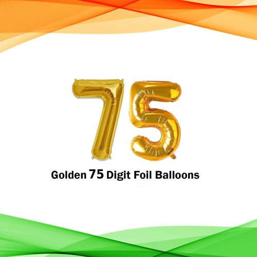 Happy Republic Day Decoration - Pack of 27 - Foil Balloon and Tricolor Balloons