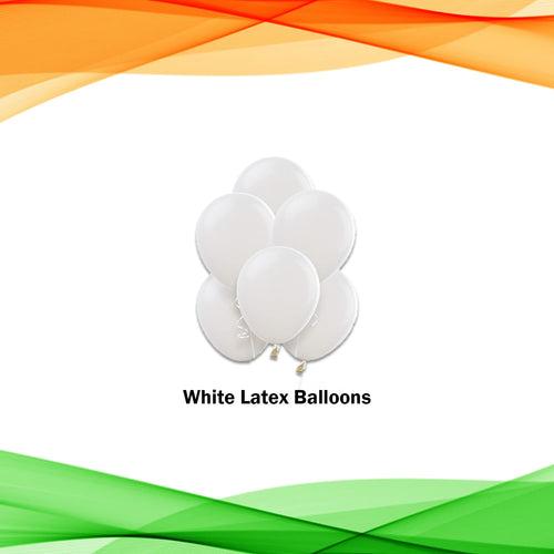26 January Decoration Items - Pack of 28 Pcs - Letter Foil & Latex balloons - Tricolour Balloons