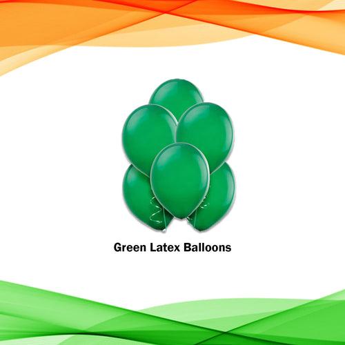 26 January Decoration Items - Pack of 28 Pcs - Letter Foil & Latex balloons - Tricolour Balloons