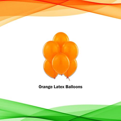 26 January Decoration Items - Pack of 28 Pcs - Letter Foil & Latex balloons - Tricolour Balloons