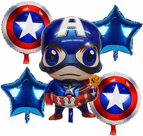 Captain Balloon Bunch 5 Pcs Kids Birthday Decoration