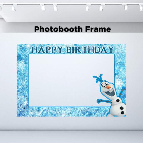 Frozen Photobooth Frame Kids Happy Birthday