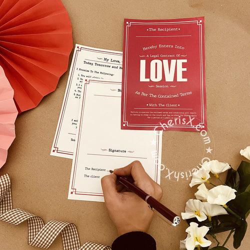 Love Contract - Valentine Day Gift for Girls Boys Girlfriend Boyfriend Husband Wife