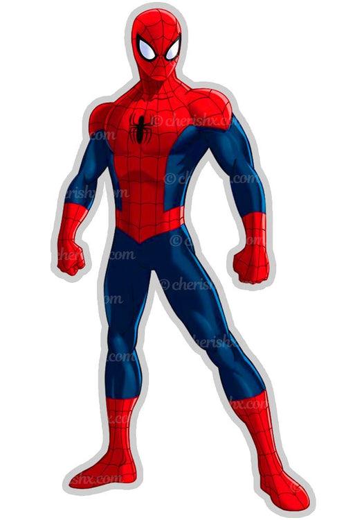 Spiderman Theme Kids Happy Birthday Cutout - Spiderman