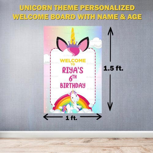 Unicorn Birthday Combo Kit - Silver