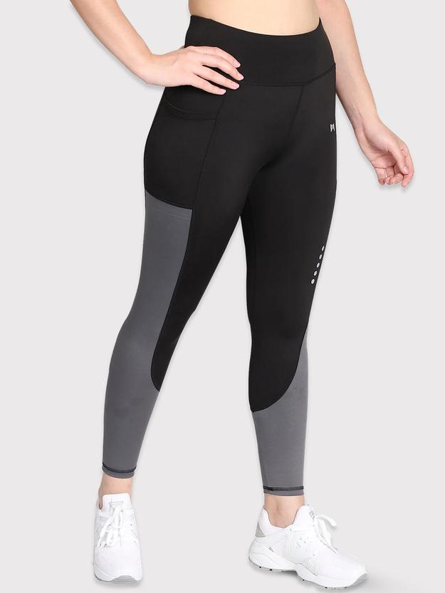 Medium Waist Running Tight – Black & Grey