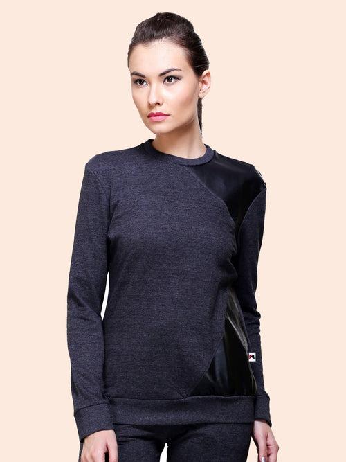 Full Sleeve Solid Sweatshirt – Black