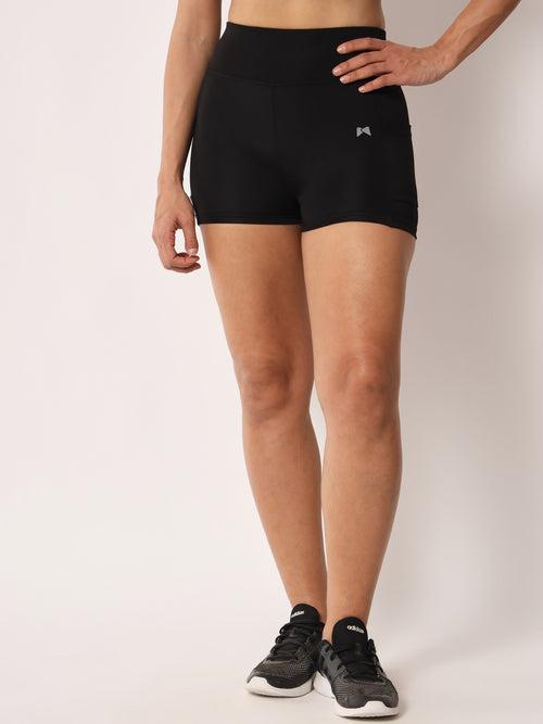 High Waist Cycling Shorts – Black