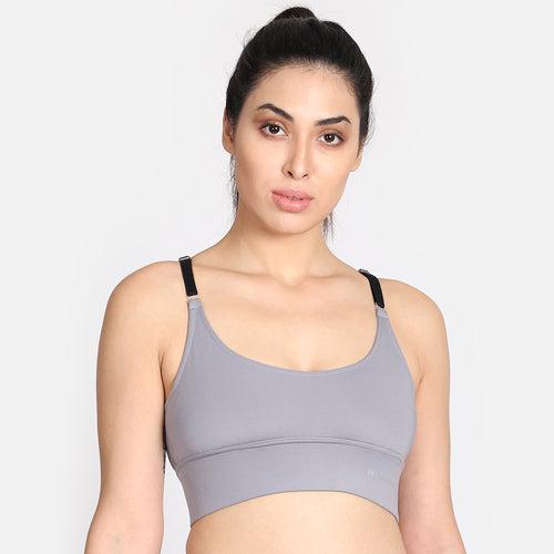 High Impact Workout Sports Bra – Grey