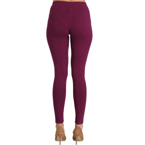 Groversons Paris Beauty Women's Pack of 2 Regular Leggings (SUNSINE & WINE)