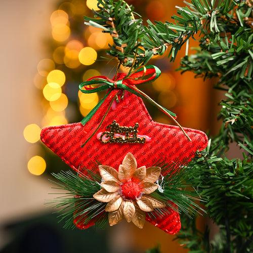 Christmas Decoration Star (Red & Set Of 2)