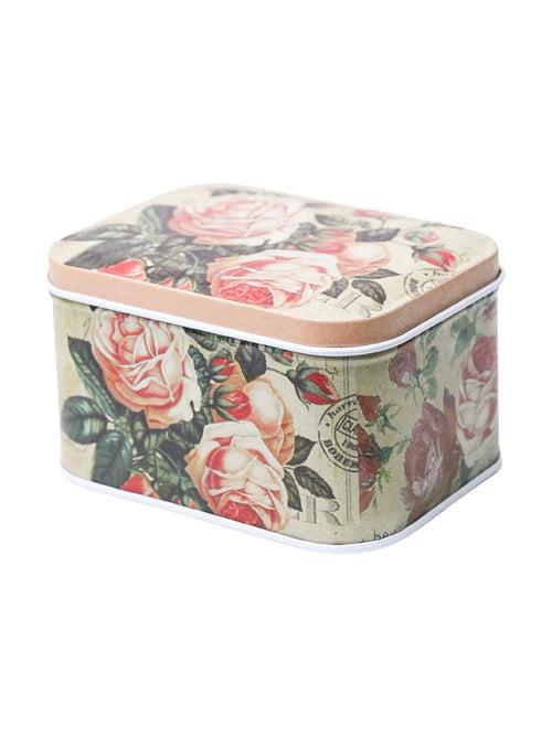 Mini Tin Storage Box Container  - Set Of 6, Multicolor