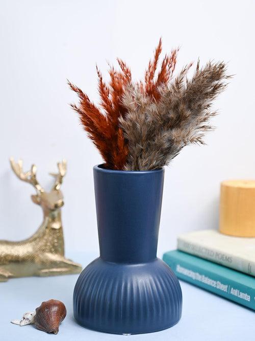 VON CASA Ceramic Blue Vase