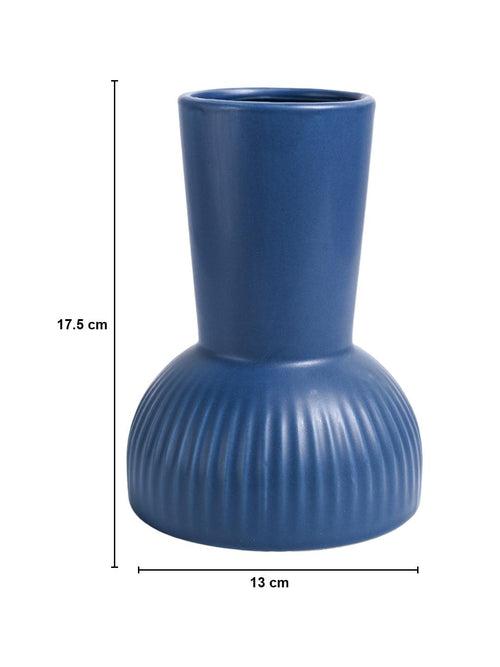 VON CASA Ceramic Blue Vase